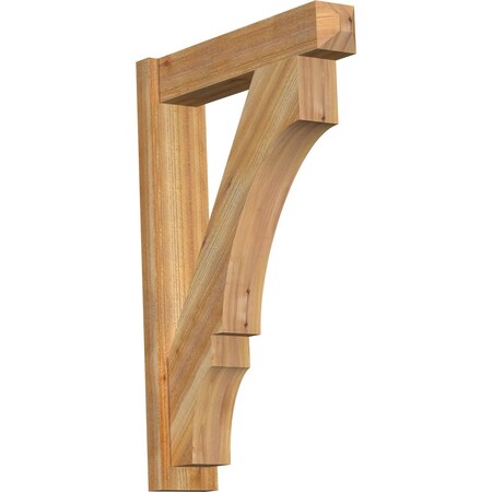 Ekena Millwork Balboa Craftsman Rough Sawn Outlooker, Western Red Cedar, 6"W x 26"D x 38"H OUT06X26X38BOA04RWR